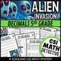 Decimals CSI math mystery with puzzles and suspect elimination