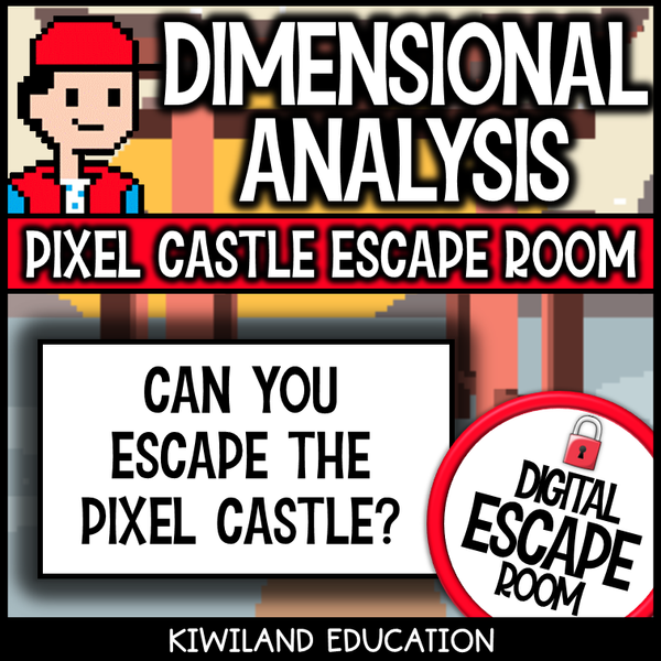 No-prep escape room for practicing dimensional analysis in class