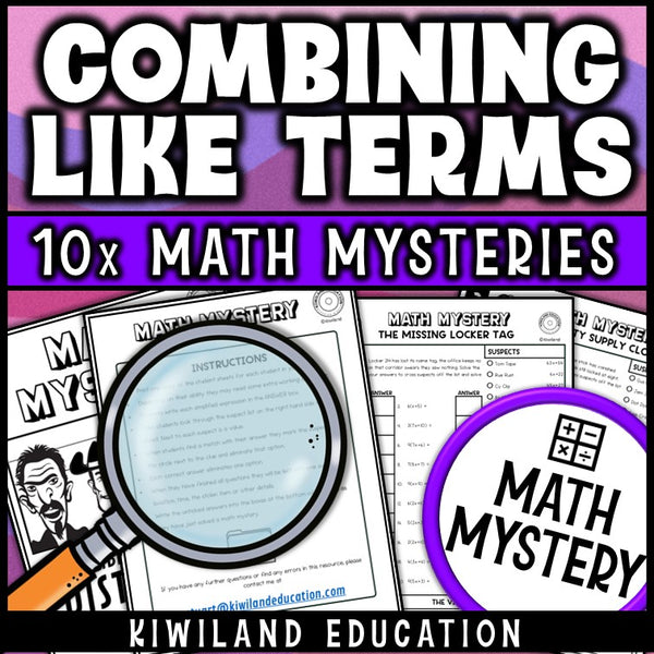 Distributive property with variables, no prep printable worksheets for grades 6 7 8
