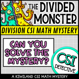 Fun back-to-school math activity focused on division skills