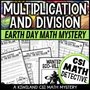Earth Day multiplication and division CSI math mystery for grades 3–6