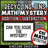 Engaging addition and subtraction review activity for April classroom math