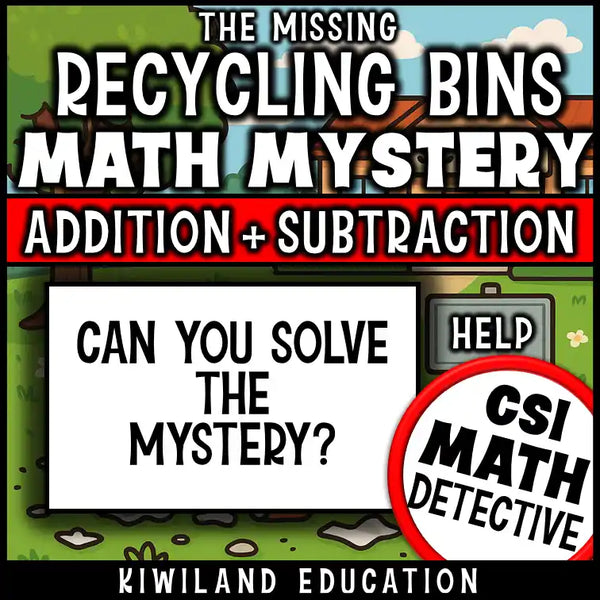 Engaging addition and subtraction review activity for April classroom math