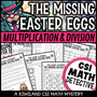 Easter CSI math mystery with multiplication and division for 3rd–6th grade