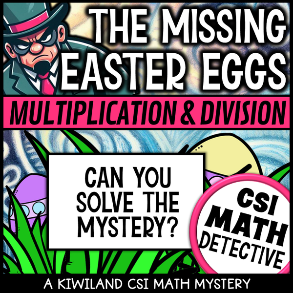 No-prep Easter classroom game for multiplication and division review