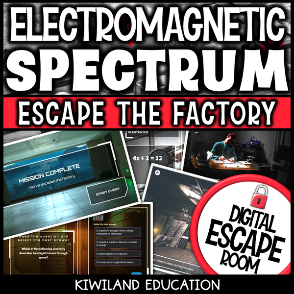 No-prep digital activity on light, energy, and wave behavior