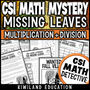 Fall multiplication and division mystery worksheet for grades 3–6