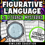 ELA task cards focused on figurative language for grades 3, 4, and 5