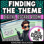 Grade 5 ELA digital escape room for finding the theme and practicing inference skills