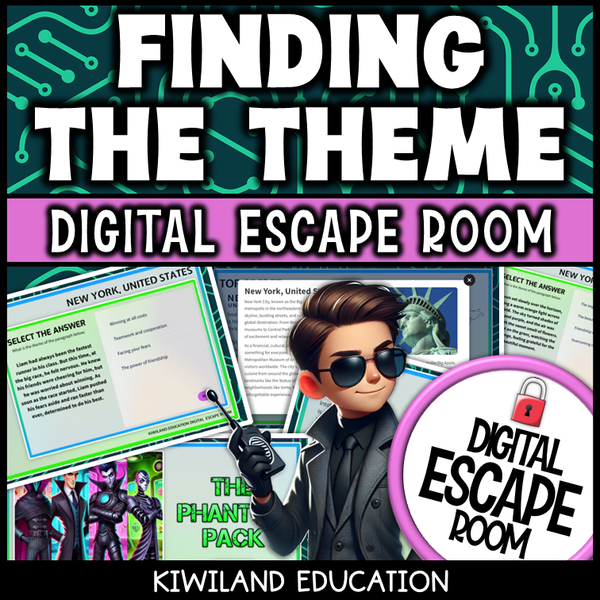 Interactive reading comprehension game with The Phantom Pack storyline