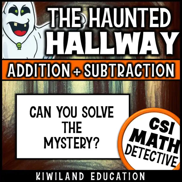 Printable PDF math mystery pack for regrouping practice in upper elementary