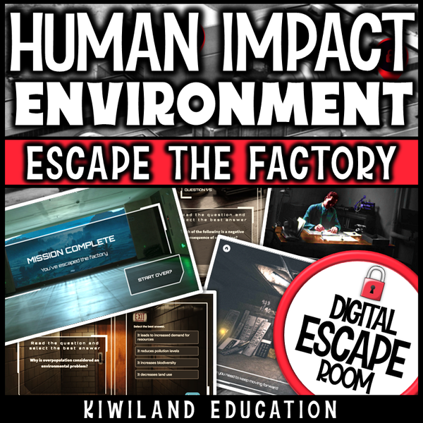 Environmental science game for upper elementary and middle school