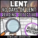 Faith-based literacy activity focused on Lent, Holy Week, and Easter