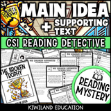 Main Idea and Supporting Details Reading Mystery 
