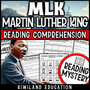 Printable Martin Luther King Jr. reading mystery activity for grades 6–8