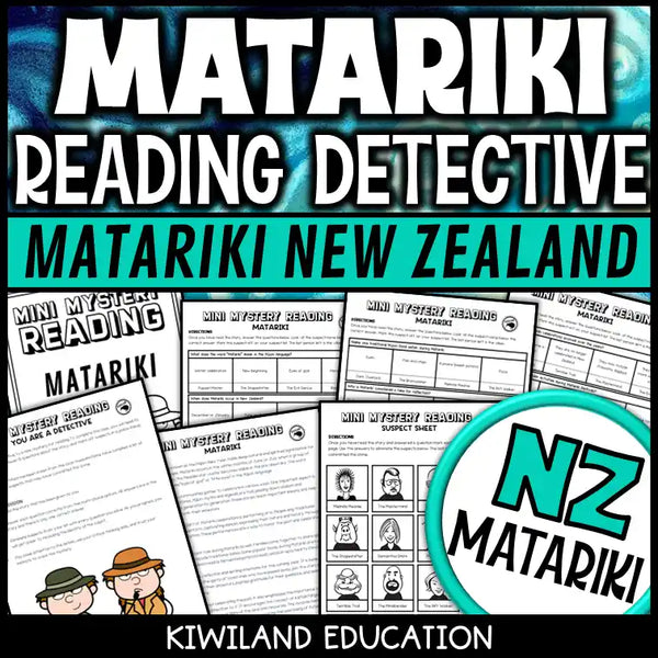Printable Matariki reading comprehension activity for New Zealand primary students