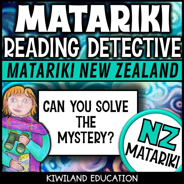 Aotearoa Matariki resource with reading passage, questions, and word search