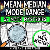 Mean Median Mode Range Math Mysteries