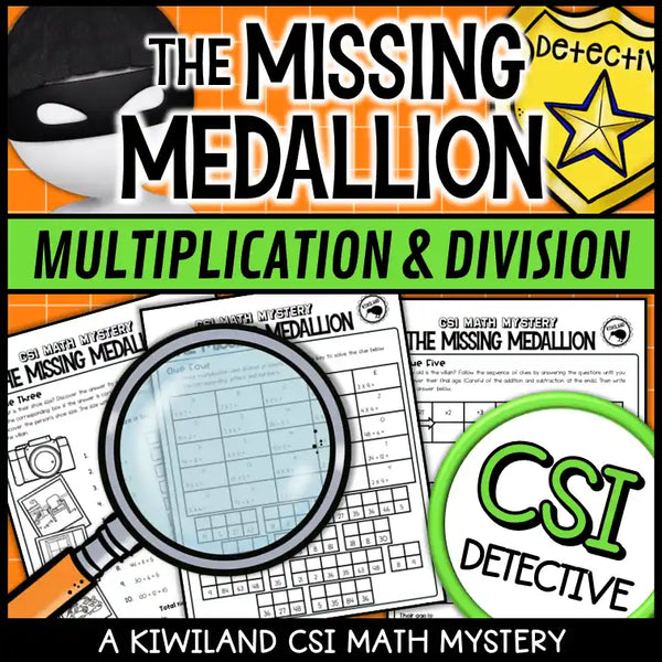 Fun multiplication and division puzzles for upper elementary math review