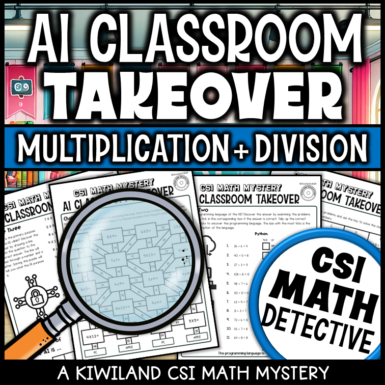 Back-to-school or end-of-year multiplication mystery for homeschool