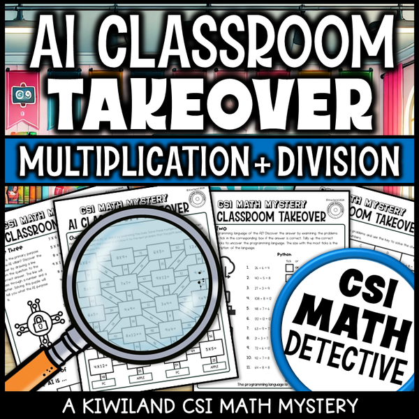 Back-to-school or end-of-year multiplication mystery for homeschool
