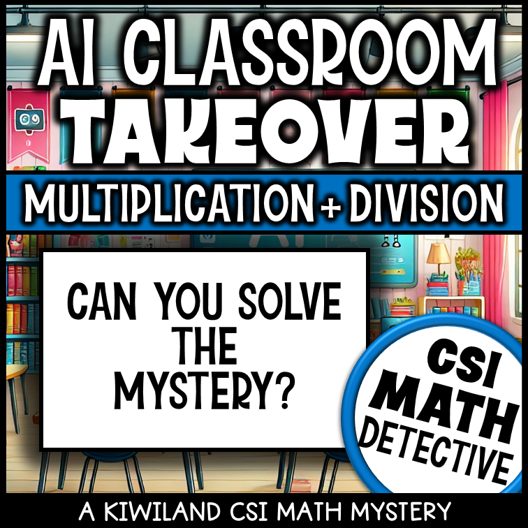 Escape room style math puzzle with 12x12 multiplication and division facts
