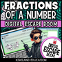 Digital escape room for multiplying fractions by whole numbers