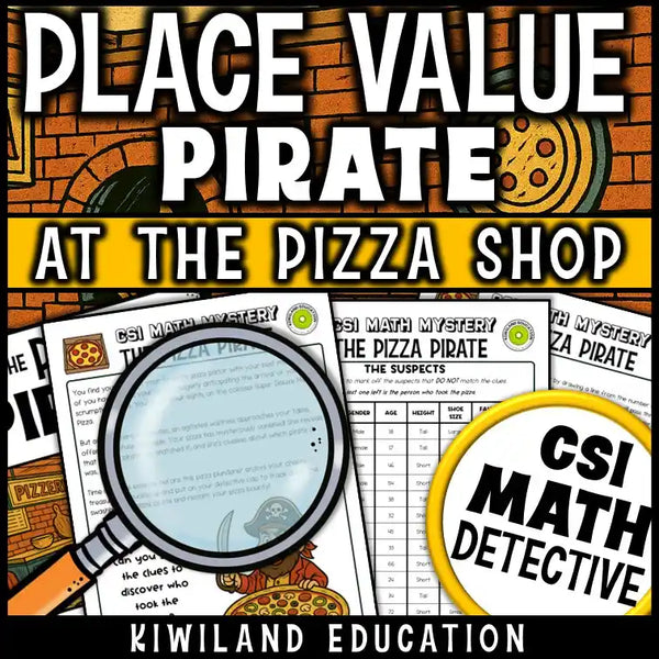 Printable number sense activity with place value to 1,000 and suspect elimination