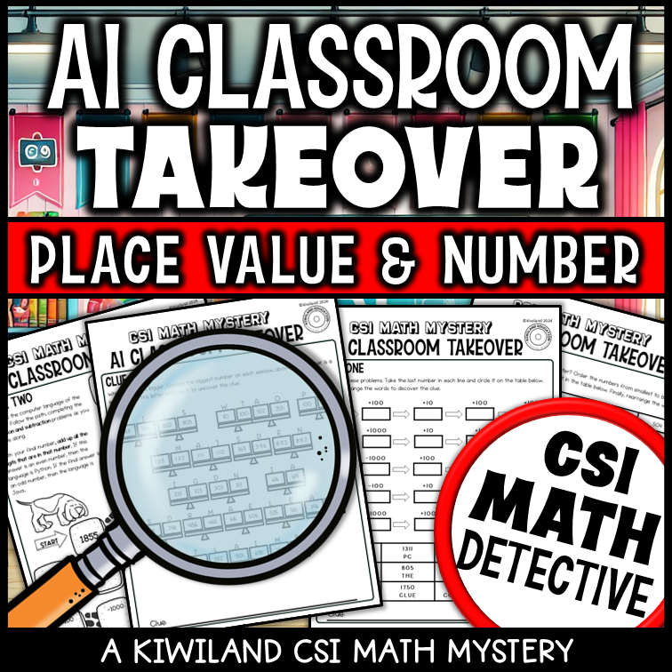 AI Classroom Takeover math activity for homeschool and classroom