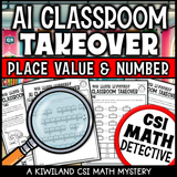 AI Classroom Takeover math activity for homeschool and classroom