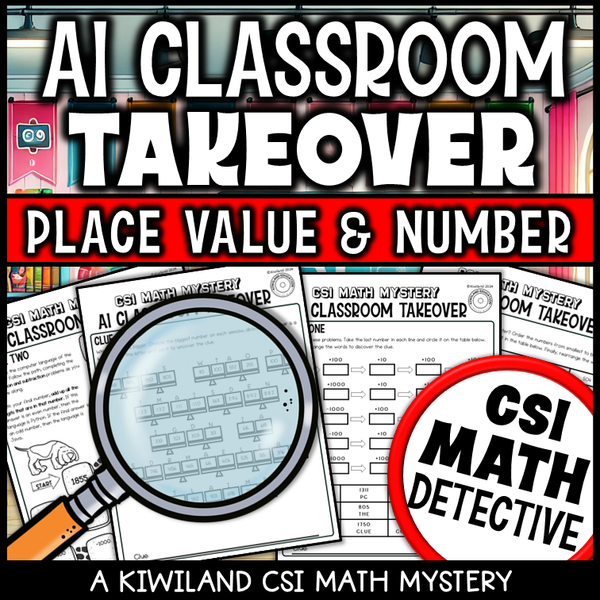 AI Classroom Takeover math activity for homeschool and classroom