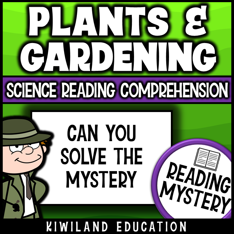 Word search and extension activities included in the Plants and Gardening mystery resource