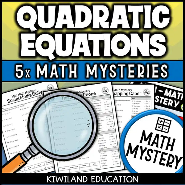Escape-room-style factoring activity for middle or high school algebra