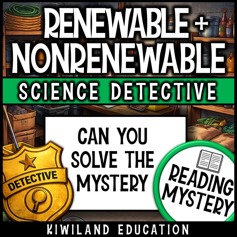 No-prep renewable and nonrenewable resources reading comprehension worksheet with answer key