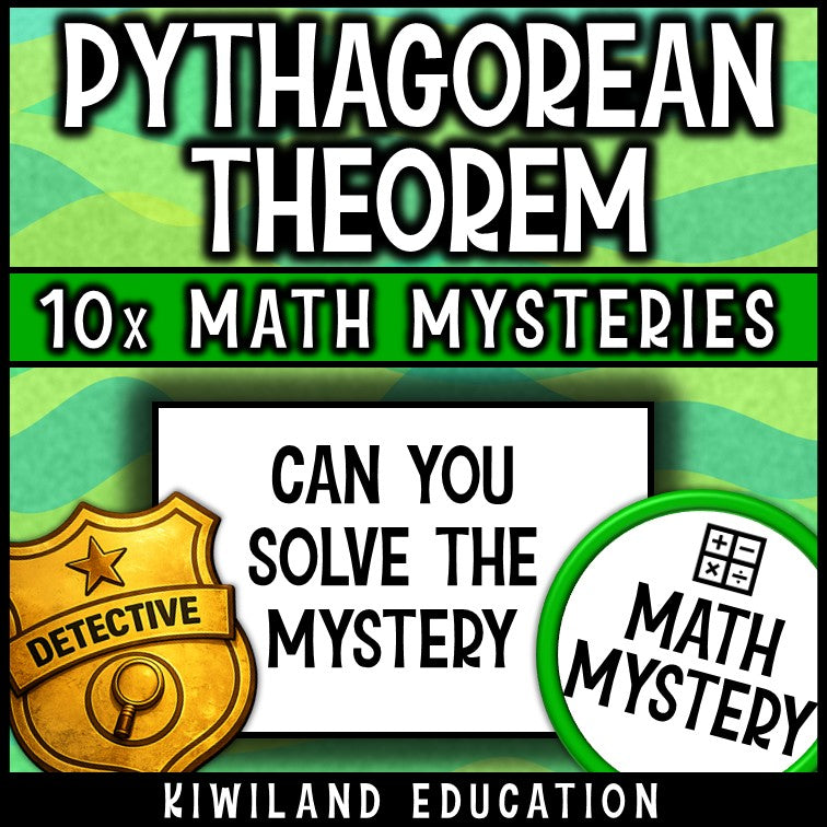 Right triangle geometry review detective activity for middle school centers and sub plans