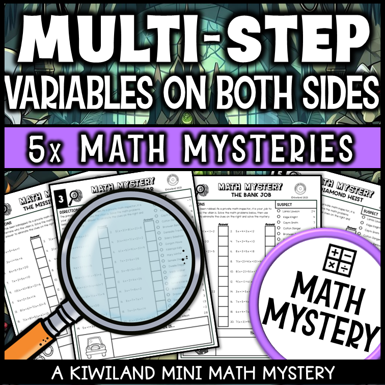 Multi-Step Equations Worksheets