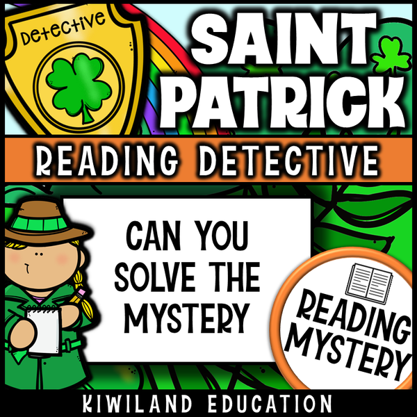 Holiday-themed reading passage with comprehension questions and word search