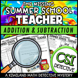 Printable math review with regrouping for summer school activities
