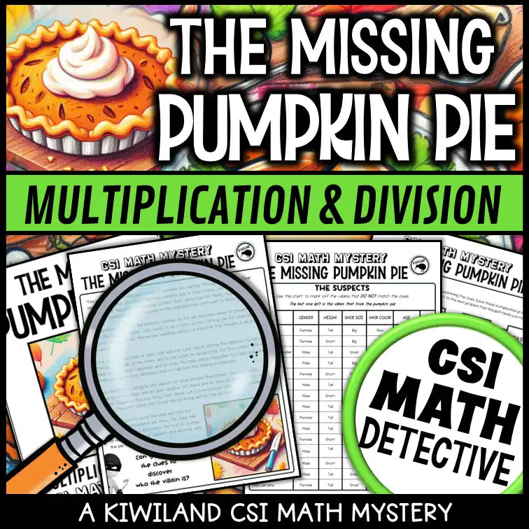 Engaging Thanksgiving math escape room for upper elementary students