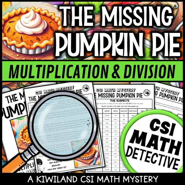 Engaging Thanksgiving math escape room for upper elementary students