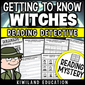 All About Witches | Reading Mystery Worksheets | Grades 3–6 | Halloween Nonfiction
