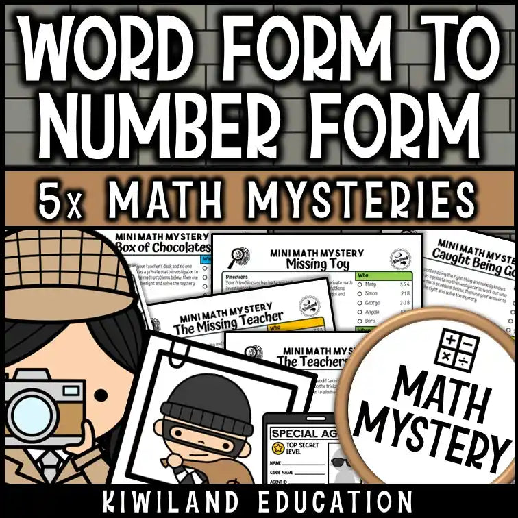 Place value worksheet converting 3-digit numbers from word form to standard form