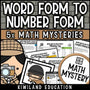 Place value worksheet converting 3-digit numbers from word form to standard form