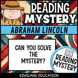 No-prep Abraham Lincoln reading comprehension worksheet with answer key Presidents Day