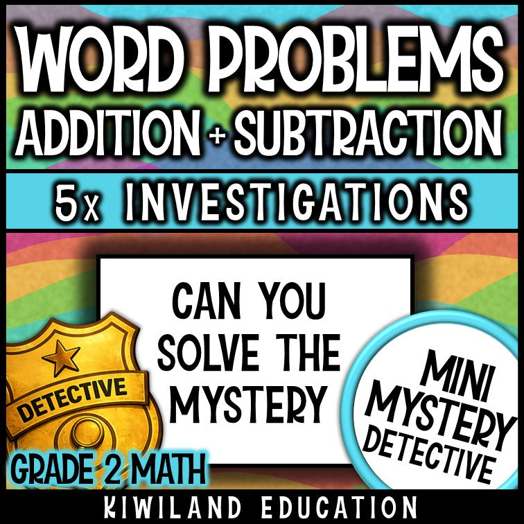 Add and subtract within 100 word problem mystery early finishers