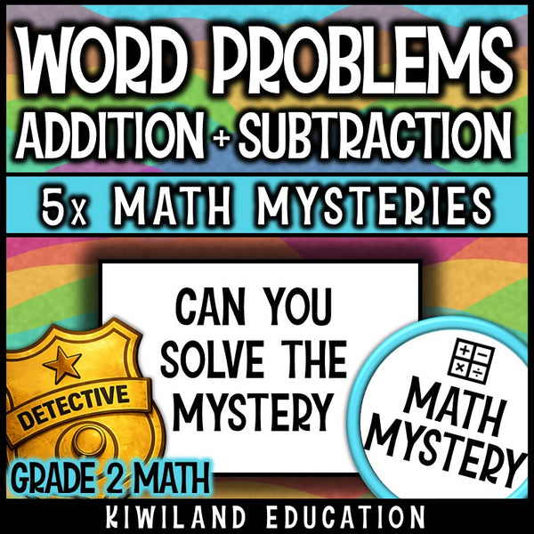 Add and subtract within 100 word problem mystery for early finishers