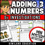 Adding 3 addends with regrouping worksheets 2nd 3rd grade