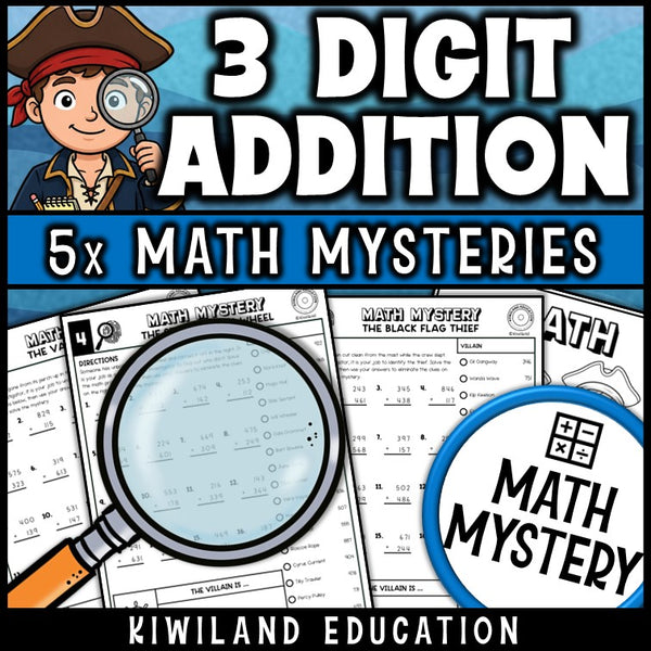 Adding 3-digit numbers with carrying within 1000, self checking math worksheets