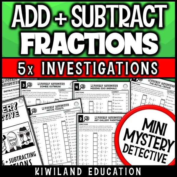 Adding and subtracting fractions unlike denominators grade 5