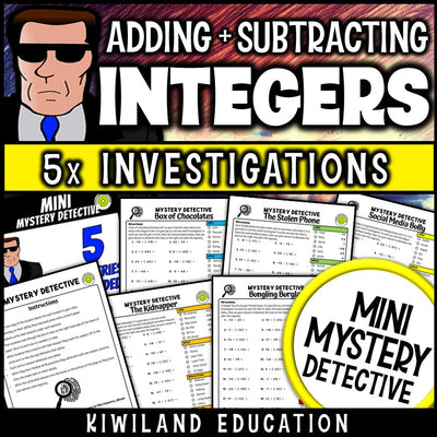 Adding and subtracting integers worksheets 6th 7th grade